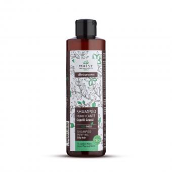 Bio-Natyr Shampoo - Tè verde & Erba Mate - capelli grassi 250ml 